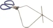 LALAFINA Glazing Tongs for Pottery, Stainless Steel Crucible Tong Ceramic Glazing Pliers U Shaped Clay Sculpture Dipping Tong Pottery Glazing Tool Supplies 16x7 Inch