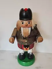Erzgebirge Volkskunst Steiffen 13” Nutcracker Richard Glasser Scottish Bagpipes