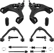 12x Front Upper & Lower Control Arms Sway Bar Link Kit Compatible With Chevrolet Silverado 1500 GMC Sierra 1500 99-06 RWD