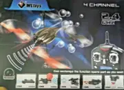 WLtoys V969 4-Axis 4 CH RC Quad Battleship Gyro 2.4Ghz RTF Bubble Blower Radio