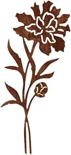 Dualoai Garden Art Stakes for Outdoor, Iron Yard Decoration for Gardens