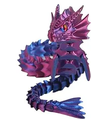 Printed Dragon Fidget Toys | Printed Articulated Dragon - Printed Flexible Dragon Fidget Toy for Friends Family Boys Girls