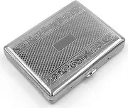 [Kasebi] Retro Cigarette Case Victorian Style Metal Holder for Regular, King and 100's Size Credit Card Holder Pocket RFID Protective Security Wallet (Lin-L100)