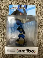 NEW Lucario Super Smash Bros Amiibo Nintendo Figure New/Bent card