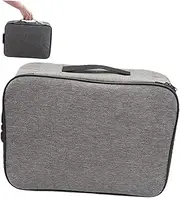 LIFKOME Box Storage Bag with Lock Stackable Document Folders Packing Scrapbook Paper Storage Organizer File Office Organization Shelves Collapsible Organizing Mailers Lid Oxford Cloth