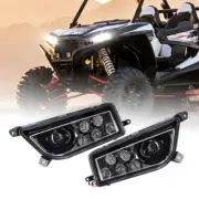 Pair DOT ATV LED Headlights High/Lo Beam for POLARIS RZR 900 S RZR XP 1000 TURBO