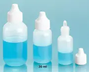 1 oz LDPE Plastic Dropper Bottles w/Streaming Dropper Plugs & Caps (100 count)