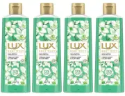 4 Pcs Pack LUX Freesia Scent Aloe Vera Fragrant Soft Skin Detox Body Wash 245 ml