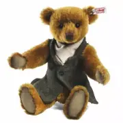 "STEIFF "FORREST TEDDY BEAR “ EAN 035289 CURRY COLORED MOHAIR 12” JOINTED