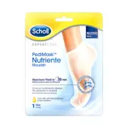 SCHOLL PediMask Nutriente Nourish Moisturizing Foot Mask with Macadamia Oil 2pcs