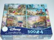 Thomas Kinkade 4 in 1 Jigsaw Puzzles 3672-1 NIB