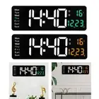 15" Digital LED Wall Clock USB Two-color Display with Control with Calendar for