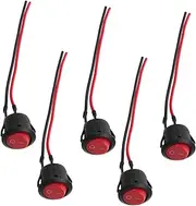 COSMEVIVI 5pcs Push Button Switch Replacement Parts Car Push Button Switch Automotive Switches Replacement Momentary Push Button Switch Electrical Switch Momentary Switch 12v