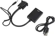 to Cable Adapter to Connector to with Audio to Converter Black