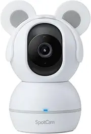SpotCam BabyCam Wireless Security Camera for Baby Monitoring,1080P, Night Vision, Lullabies & White Noise, Two-Way Talk, Motion Sound Alert, Pan/Tilt, Baby Tracking, Free Fulltime Cloud Recording