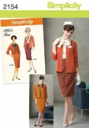 Simplicity Sewing Pattern 2154 Misses Retro Suit Jacket Knit Cardigan Size 6-14