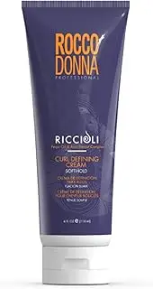 Rocco Donna Curl Defining Cream for Thick, Curly and Wavy Hair, Enhance Soft Hold and Hydratation, 4 oz