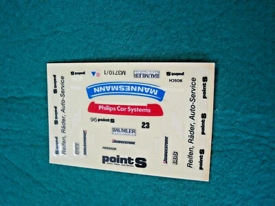 RL M3710 C2033 MERCEDES TEAM PERSSON ORIGINAL SCALEXTRIC DECAL SHEET