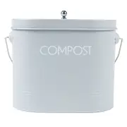 Garden Zen 6L Grey Metal Compost Bin