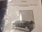 TECH PLAY BLUETOOTH ODC 17 TURNTABLE 3 SPEED AM & FM RADIO USB ( NEW )