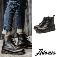 在飛比找momo購物網優惠-【Adonis】真皮馬丁靴 八孔馬丁靴/真牛皮經典時尚造型帥