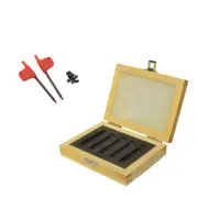 5/16" 5 Pc Indexable Carbide Insert Turning Tool Bit Lathe Set C6 Chipbreaker