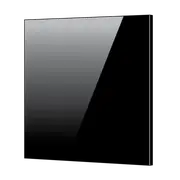 Toughened 60cm x 75cm Black Glass Kitchen Splashback