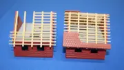 HO Scale Model Railroad Slot Car Train Scenery House Under Construction (2)