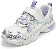 [Balabala] Kids Sneakers Boys Girls Running Tennis Shoes Lightweight Breathable Vintage Athletic with Hook and Loop