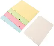 BCOATH Refillable Notebook Refill Page 5 A5 Loose Leaf 6 Hole Punched Day Planner Refills Wide Ruled Loose Leaf Paper