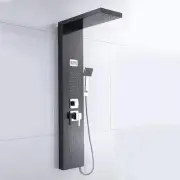 Stainless Steel Bathroom Shower Panel Rain Waterfall Spray with Handshower Kit