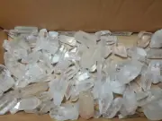 CLEAR QUARTZ Rough Rocks Crystals, 2 Lb Lot