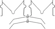 Beck Arnley 084-0876 Disc Brake Hardware Kit