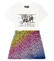 [Versace Kids] Versace Kids Printed T-shirt dress Y 12 white