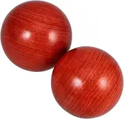 ERINGOGO 2pcs Hand Exercise Balls Wooden Baoding Balls for Sports Massage Comfortable Hand Grip for Meditation Relaxation