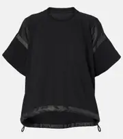 [Sacai] Sacai Cotton jersey T-shirt AU 14 black