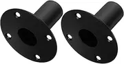 Veemoon 107 * 80mm Speaker Stand Heavy Duty Aluminum Alloy Base for Stage Party Performances