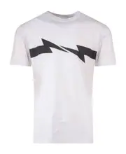 Thunderbolt-print cotton T-shirt XL,M White
