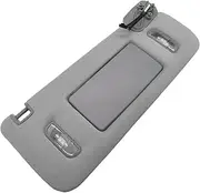 Right Passenger Side Sun Visor for Suburban Sierra 1500 2500 3500 Tahoe 2015-2019, Gray Car Sun Visor with Lighted Makeup Mirror 23459643, 23459646, 84247140,Automotive Sun Protection Visors