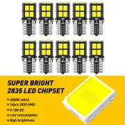 White T10 6500K Light LED Bulbs Canbus 192 168 194 W5W 2825 158 14SMD 2835 A (for: Renault)