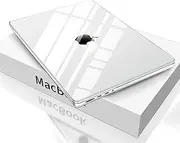 EooCoo Case Compatible with MacBook Pro 14 inch M4 M3 M2 M1 2025 2024-2021 Release, [Double HD Clarity, Corner Protection] Ultra Slim Clear Hard Shell Case for Mac Pro 14" Laptop Cover, Clear
