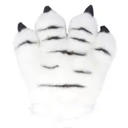 Simulation Animal Claw Gloves Cute Tiger Claw Plush Gloves Werewolf Costume Gloves