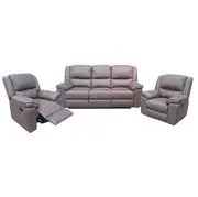 EL Arias Fabric Upholstered 3 Seater + 2 Single Seater Recliner Sofa Set