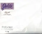 SEALED NEW CANNON JUBILEE WHITE PERCALE FULL SIZE FLAT SHEET- 180 THREAD COUNT