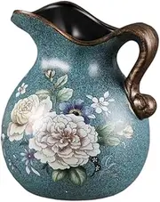Ceramic Flower Vase Jug with Handle Creative, Home and Office Decoration Ornament,vaseVase for Home Decor-B