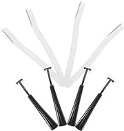 Healeved Facial Razor for Women 4 Pack Eyebrow Shaver Set Dermaplaning Tool Compact Portable Non-slip Handle for Travel