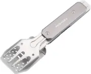 4 in 1 Mini Folding BBQ Barbecue Combo Tool Set with Spatula, Fork, Tongs and Bo