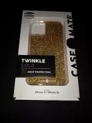 Case-Mate Apple iPhone 11 / XR Case Twinkle Stardust GOLD Glitter Case NEW