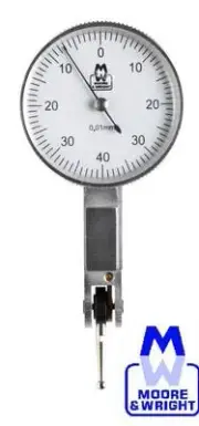 Moore & Wright DTI Dial Test Indicator 0-0.8mm MW420-03 Metric Finger Clock