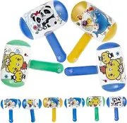 SOPOTUTU 10Pcs Inflatable Hammer with Sound Bell Fun Play Hammers for Lightweight Safe for Parties Outdoor Play and Pool Activities Random Color